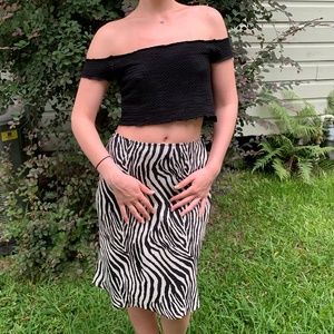 Vintage Express Zebra Skirt